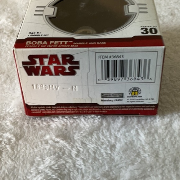 Star Wars Boba Fett Marble Set - Black and White - Picture 5 of 5
